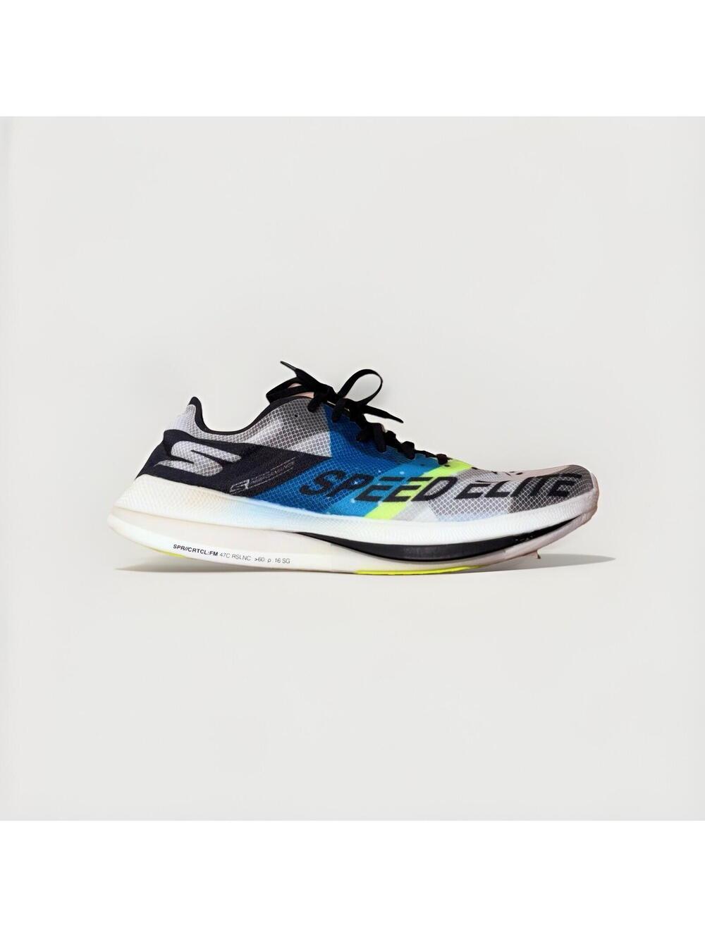 Skechers GOrun Speed Elite Running Carbon Shoes Mens Size 11 Blue Neon
